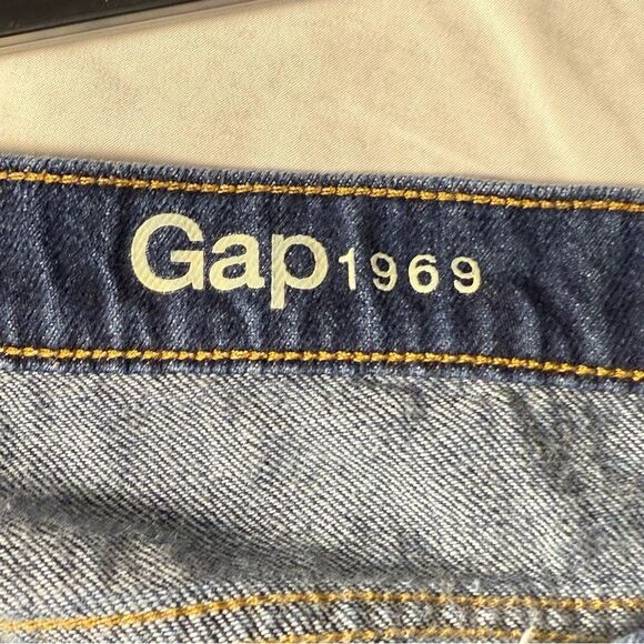 GAP 1969 original wide leg crop dark denim size 33 - Picture 8 of 14